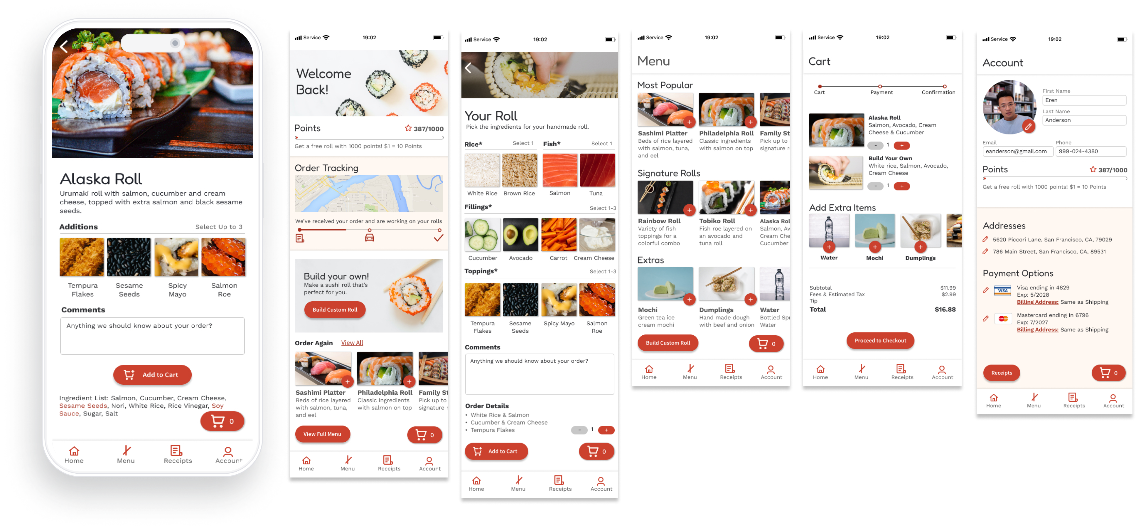 Final app design.