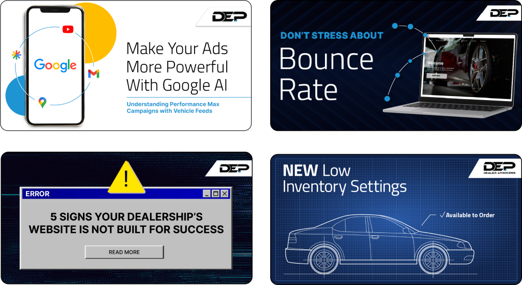 4 social post examples.